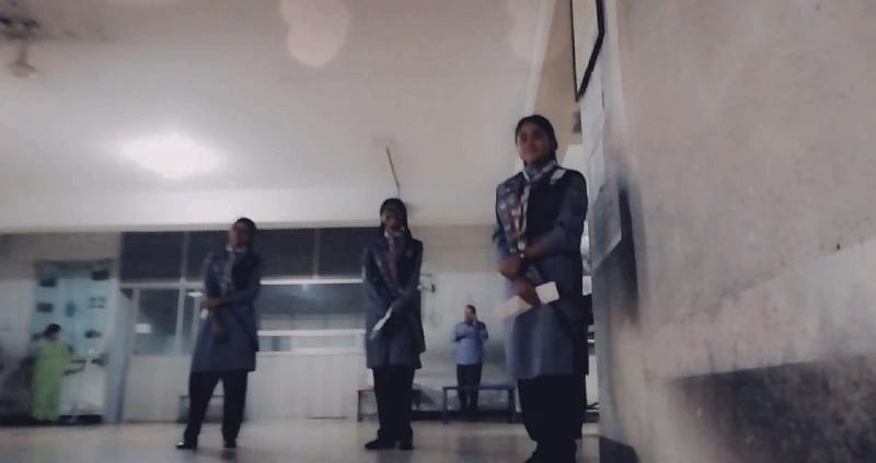 নির্বাচন এ দায়িত্বরত স্কাউটরা।