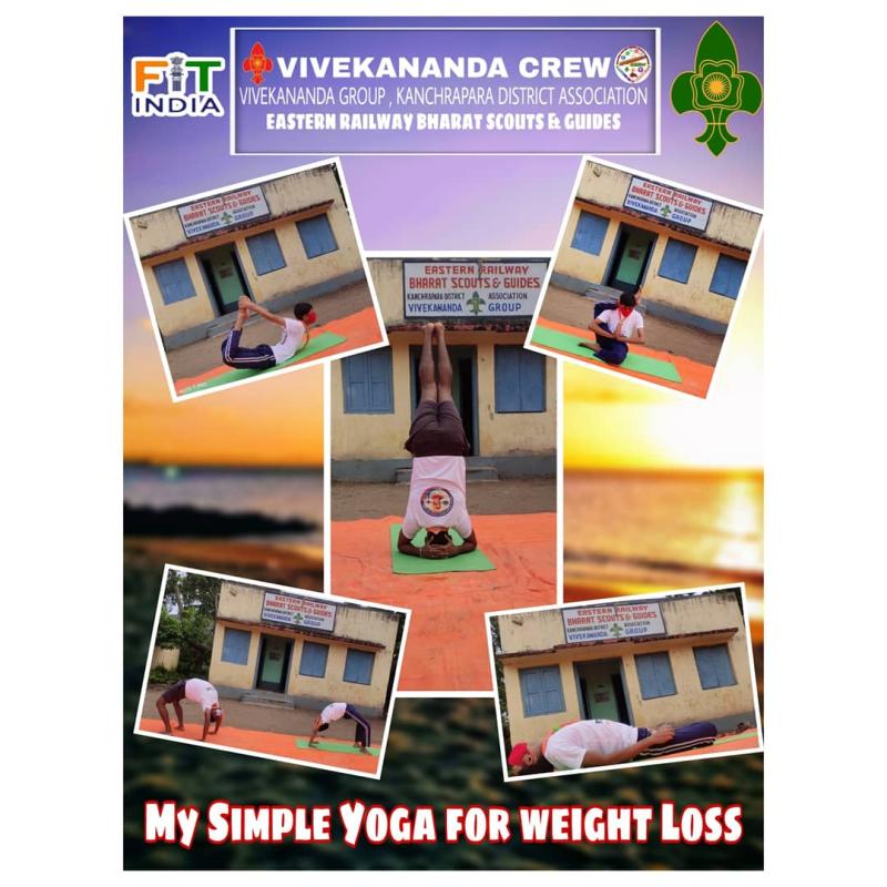 || MY SIMPLE YOGA FOR WEIGHT LESS || FIT INDIA HIT INDIA ||