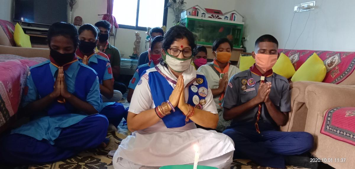 ##October 2nd, Gandhi jayanti and sastri jayanti ##Gandhi darsan##all faith prayer ##s. b. sc.h s school konisi Ganjam . 