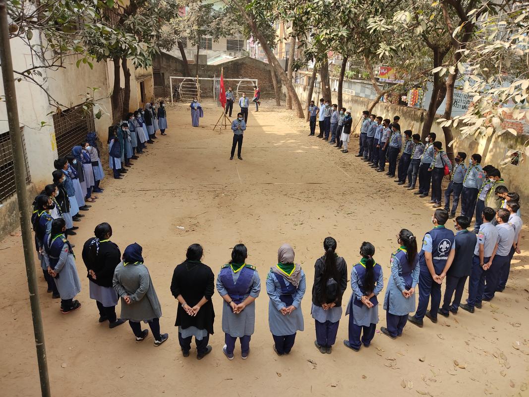 সমতট মুক্ত স্কাউট গ্রুপের 'দীক্ষা গ্রহন' অনুষ্ঠান ২০২১