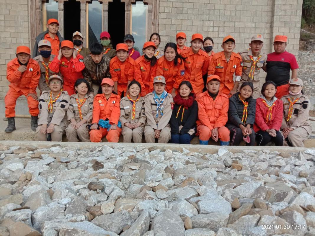 Service at Samcholing Lhakhang