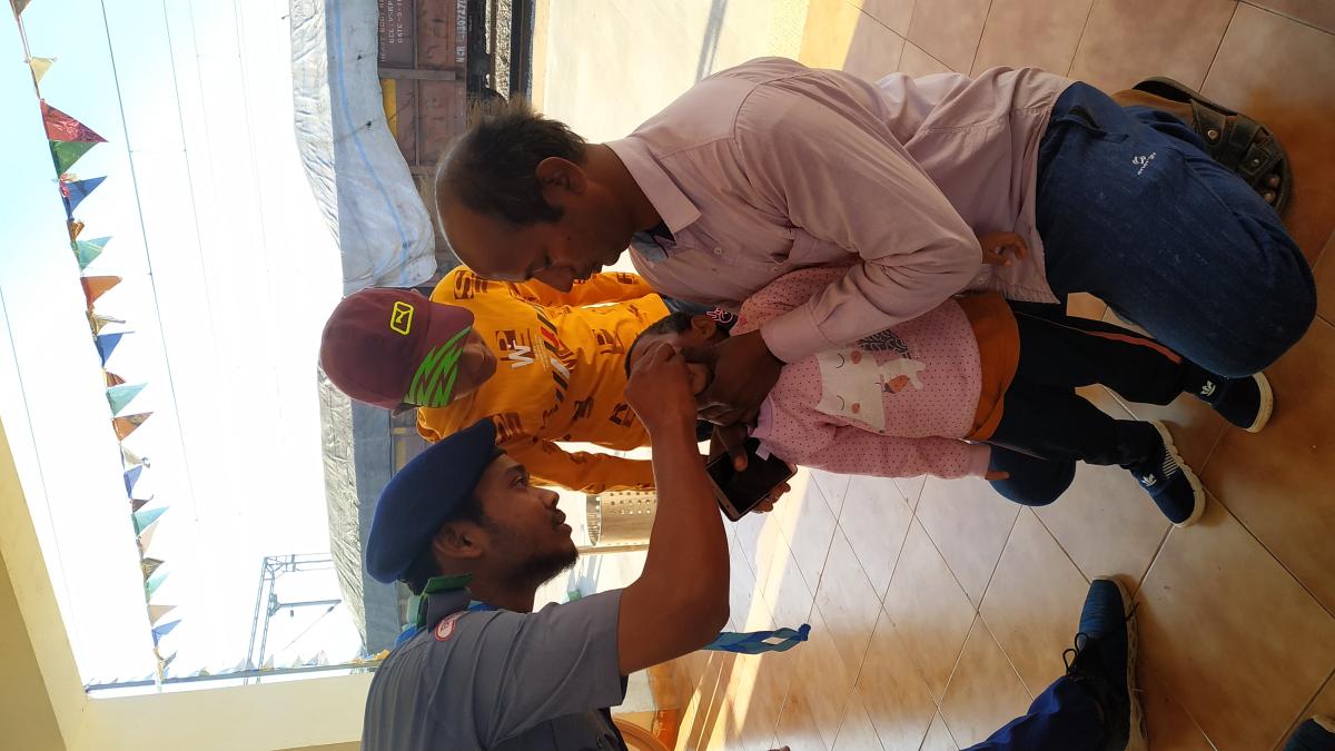 volunteering in pulse polio drive