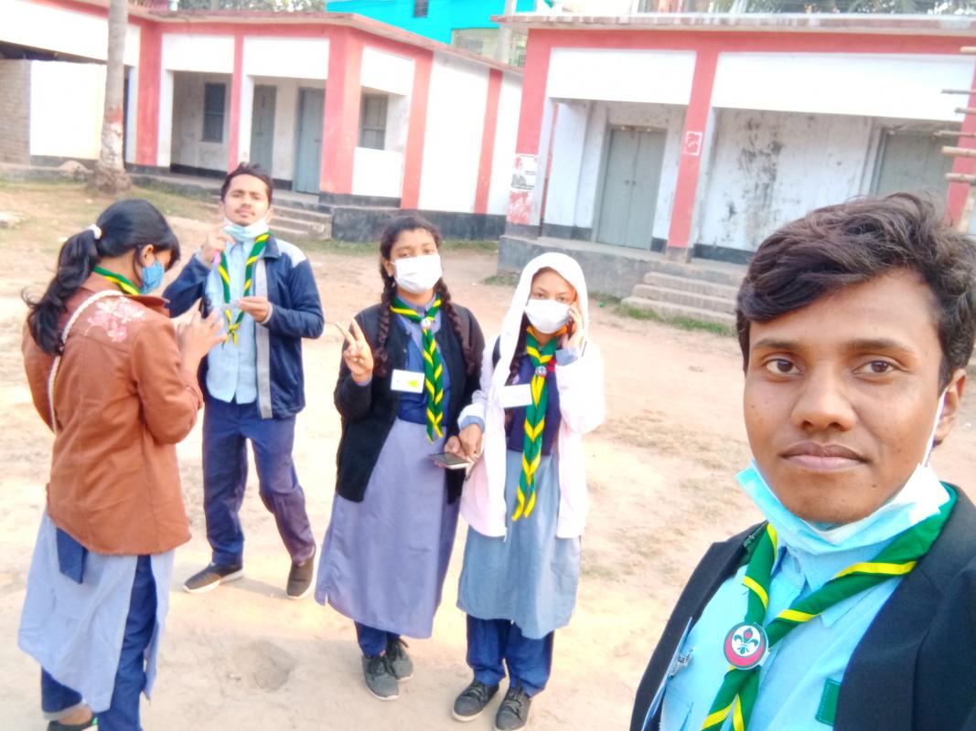 ৪র্থ নাটোর জেলা রোভার স্কাউট মেট কোর্স ২০২১ এর প্রথম দিন