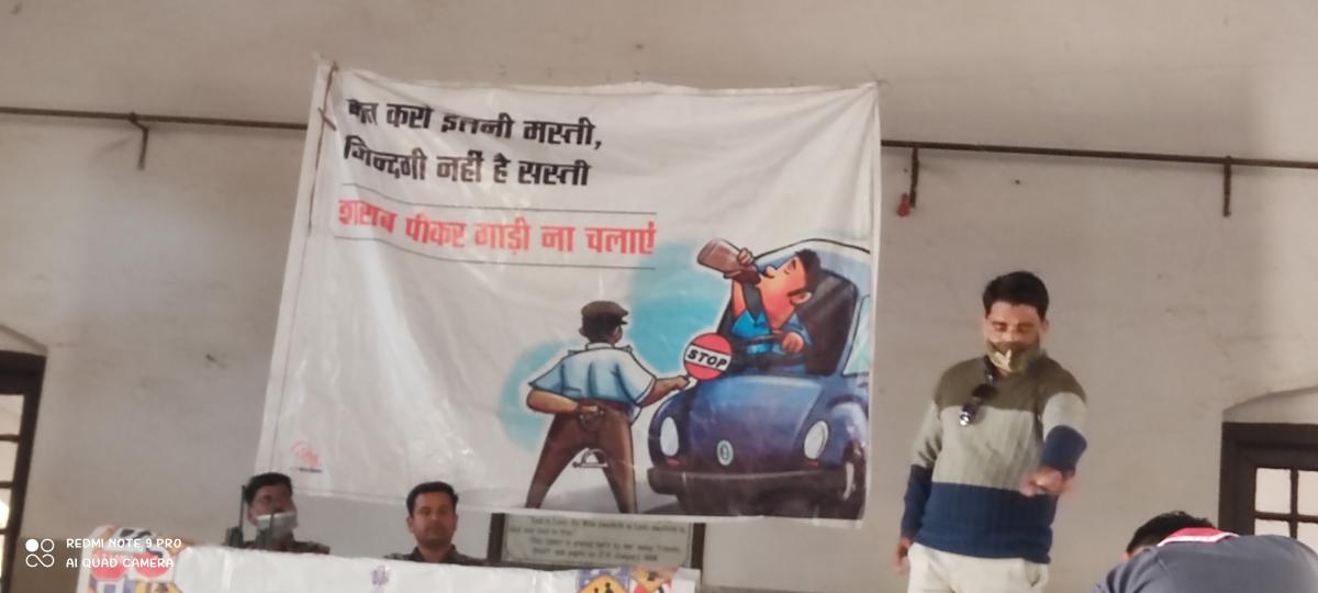 safe ride and walk in a road