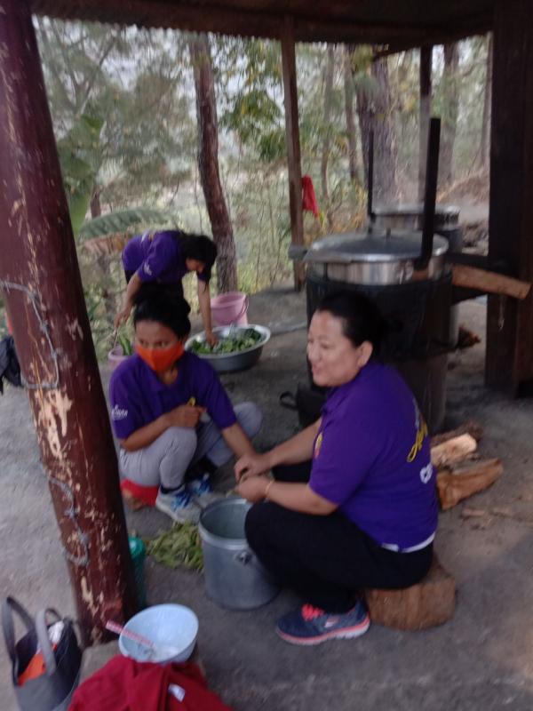 Chiphen Chidrok CBS members taking up voluntary work.