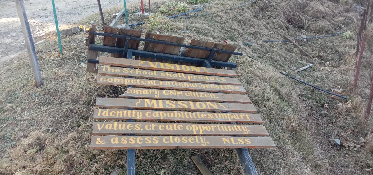 Construction of School Sign Board