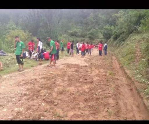 Road maintenance toward tashidingkha Central shool