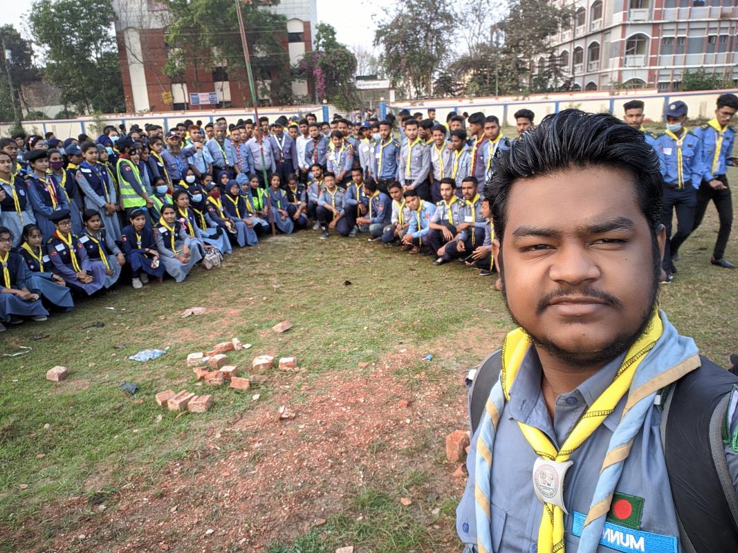 ব্রাহ্মনবাড়িয়া জেলা কর্তৃক আয়োজিত রোভার মেট কোর্স এর শেষের দিন 