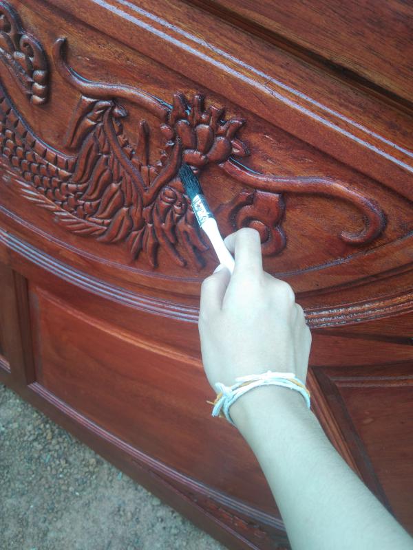 ทาสีประตูช่วยพ่อ