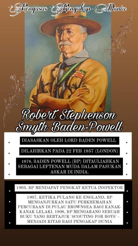 Poster Pengasas Pengakap Dunia