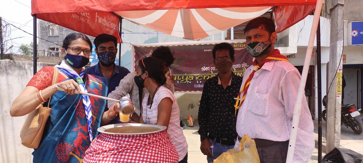 Curd water distribution