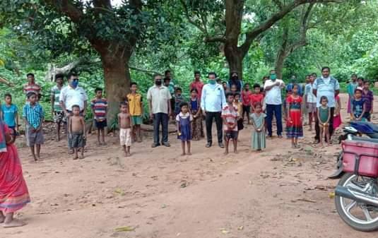 Distribute Mask , sanitizer , Biscuits