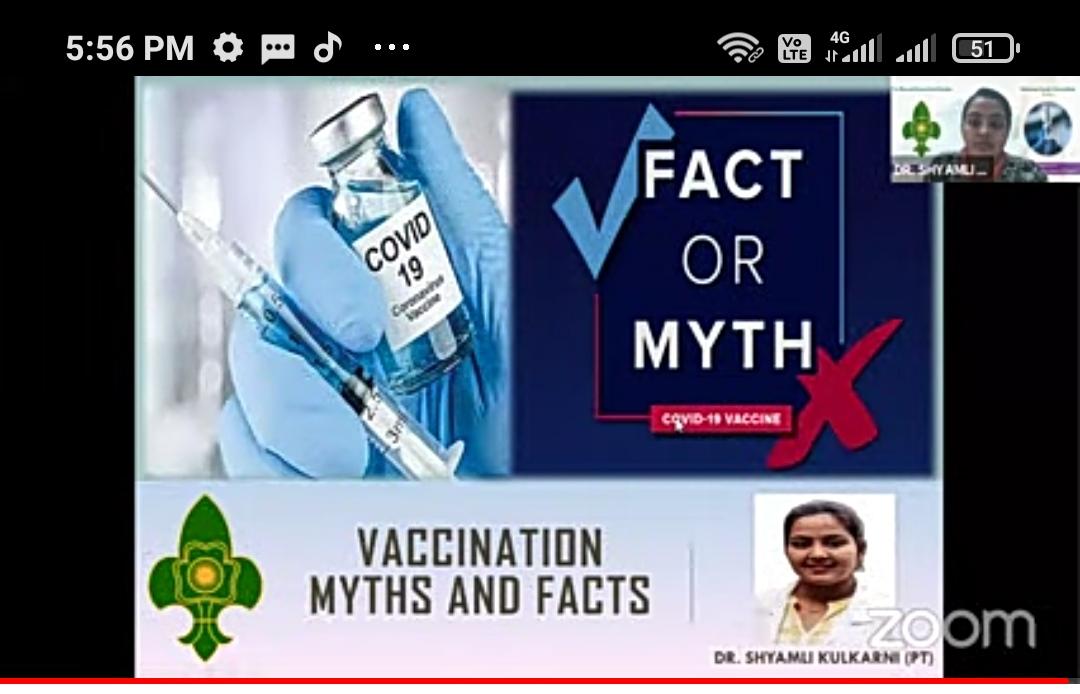 Webinar on Covid 19 vaccination:myth and facts