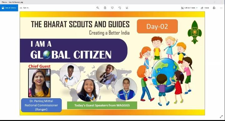 Day 2,webinar on global citizen, SDGgoals, organised by BSGNHQ. 