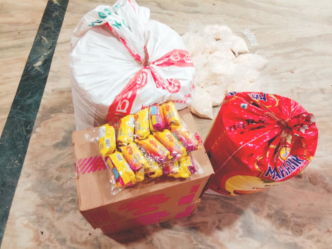 Donated food items to 50 people who lost their job in this pandemic ##life on land ##healthandwellbeing ##bsgsankalp,Monalisa Das.