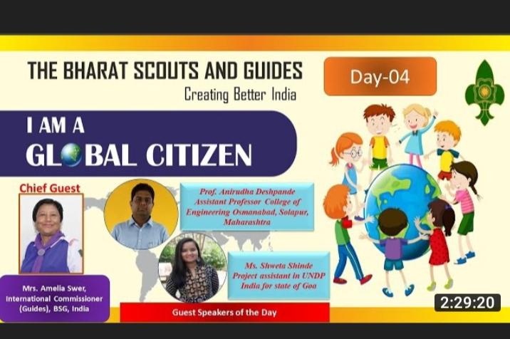 I Am A Global Citizen - " A series of Webinar on SDGs Goals" [ Day - 4 ]