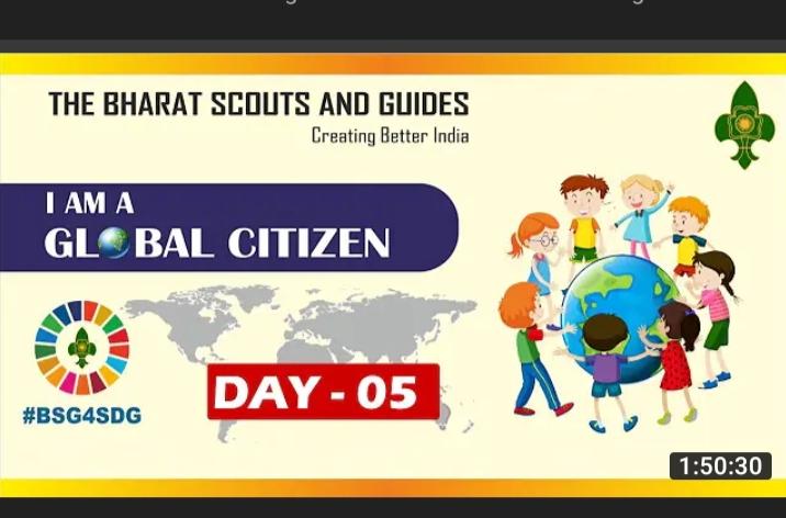 I Am A Global Citizen - " A series of Webinar on SDGs Goals" [ Day- 5]