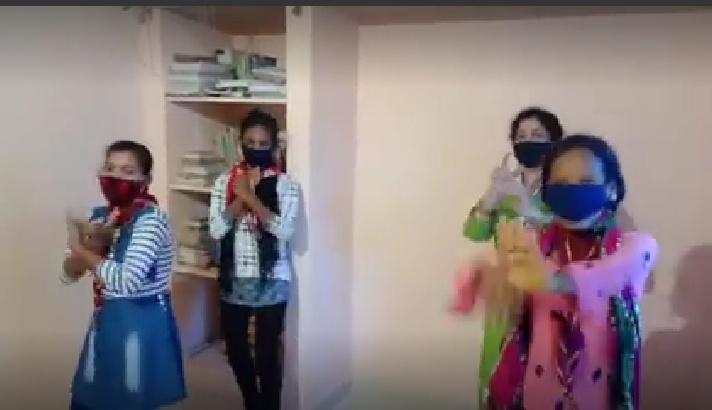 sankalp 2.0,activity 17,mask campaign anthem, ##BSGindia ##bsgsankalp Monalisa Das and team 