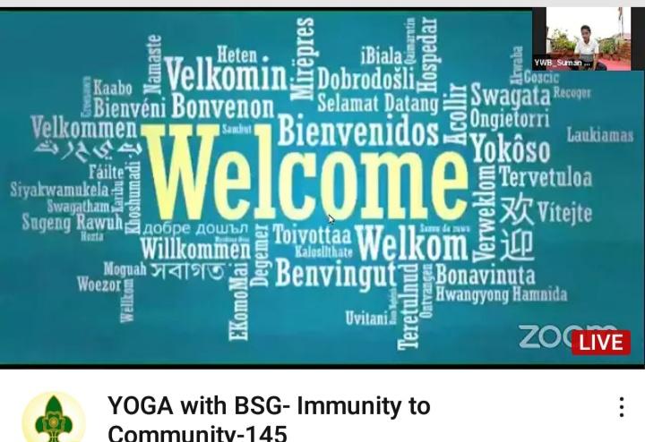 sankalp 2.0,activity 1,yoga with bsg, fit india movement, Monalisa Das Ranger leader, odisha 