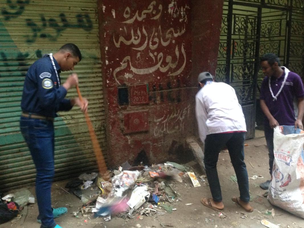 تنفيذ شعار المنظمة العالمية (من اجل عالم افضل) عن طريق خدمة المجتمع والعمل التطوعى وتنمية البيئة