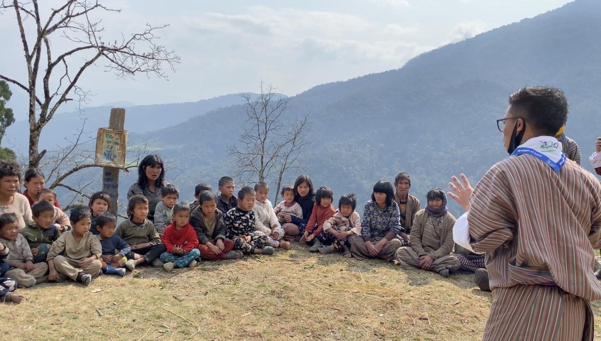 Clothes Distribution in remote area of Wangdue District  