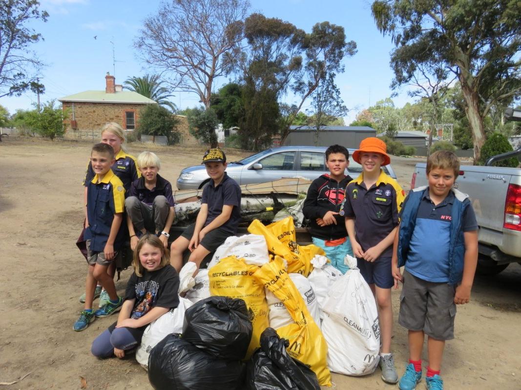 Clare Cub Scouts-Clean up Australia activity
