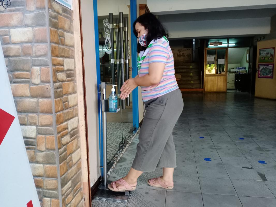 หมั่นล้างมือทำความสะอาดบ่อย ๆ 