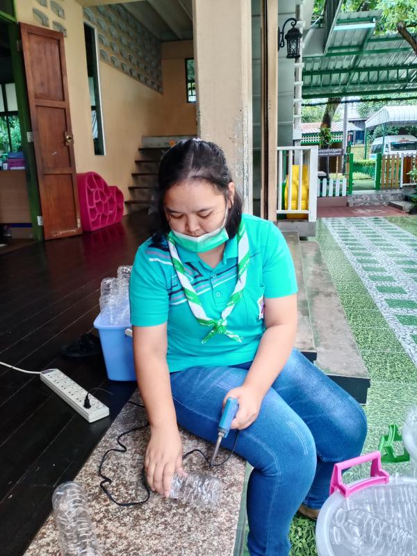 จิตอาสาเตรียมอุปกรณ์เข้ากิจกรรมMoP