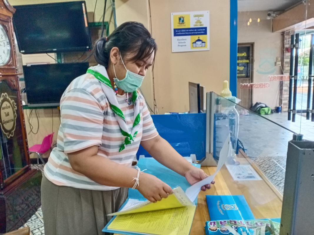 จิตอาสา เรียบเรียงเอกสารชั้น ป.6