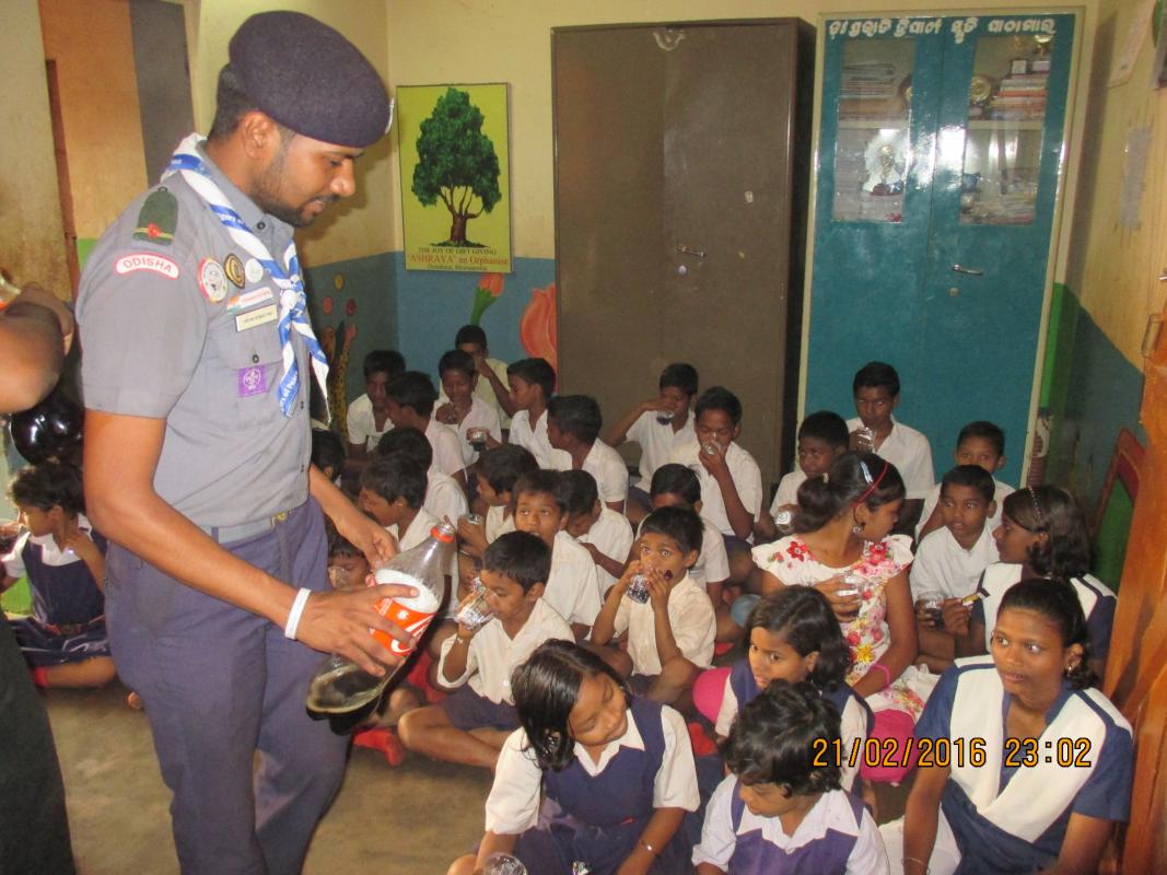 MOP AND DRAWING COMPETITION IN ORPHANAGE # THINKING DAY