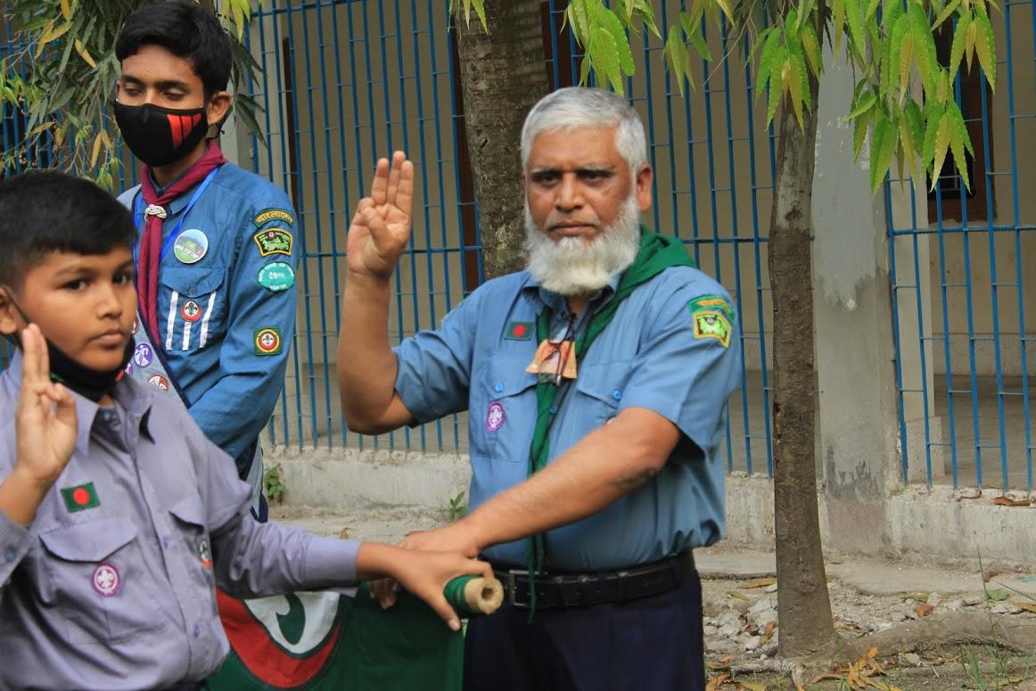 Initiation Ceremony of khilgaon govt high school scout group 