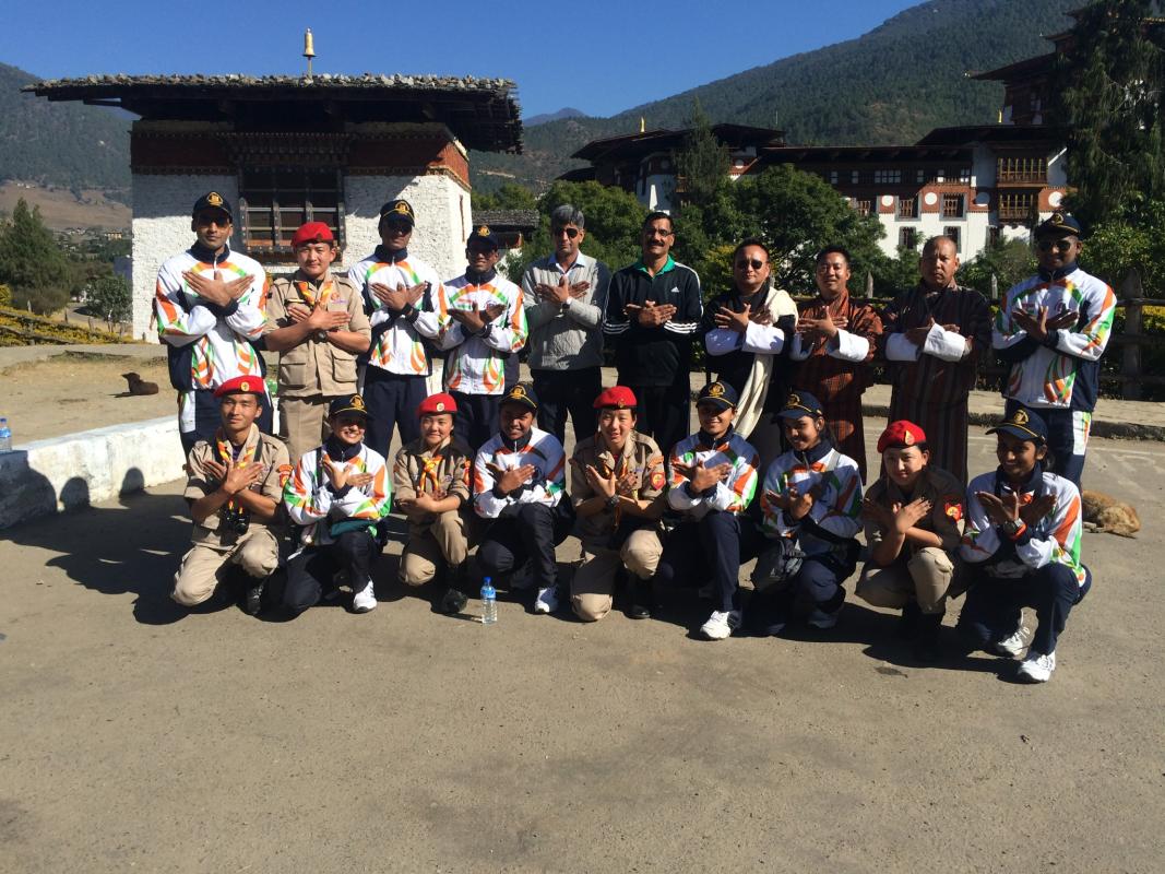Cultural Exchange & promotion of MOP between Bhutan Scouts & NCC Cadets"