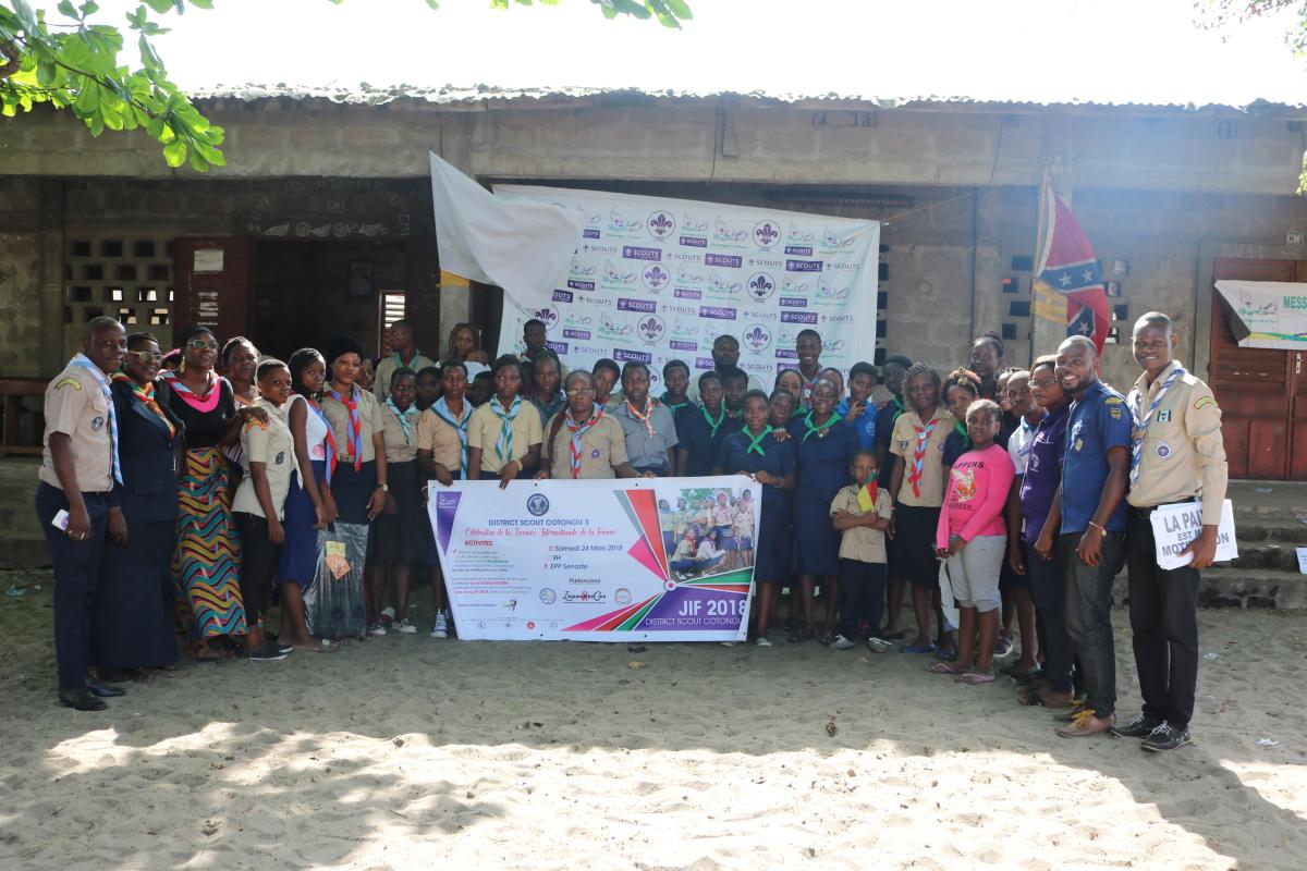 CÉLÉBRATION DE LA JOURNÉE INTERNATIONALE DE LA FEMME DANS LE DISTRICT SCOUT COTONOU 3