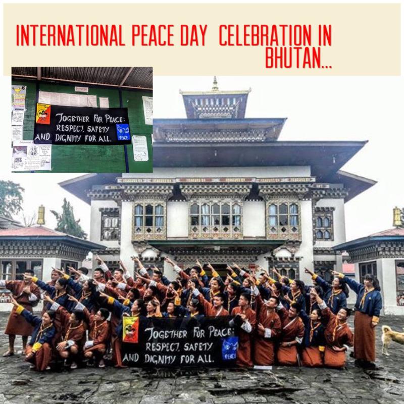 Peace day celebration in Bhutan 
