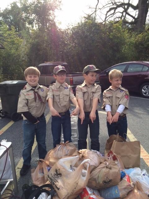 Scouting for Food - Supporting the Thomas County Food Bank