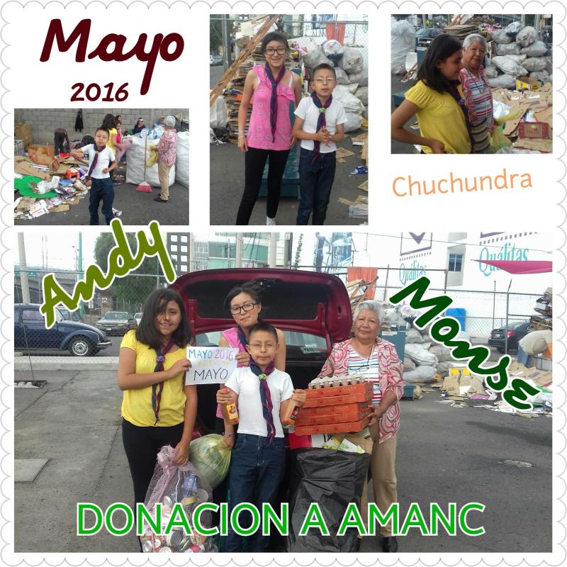 Reciclado de materiales con apoyo a padres de la Asociación de Mexicana de Ayuda a Niños con Cáncer AMANC