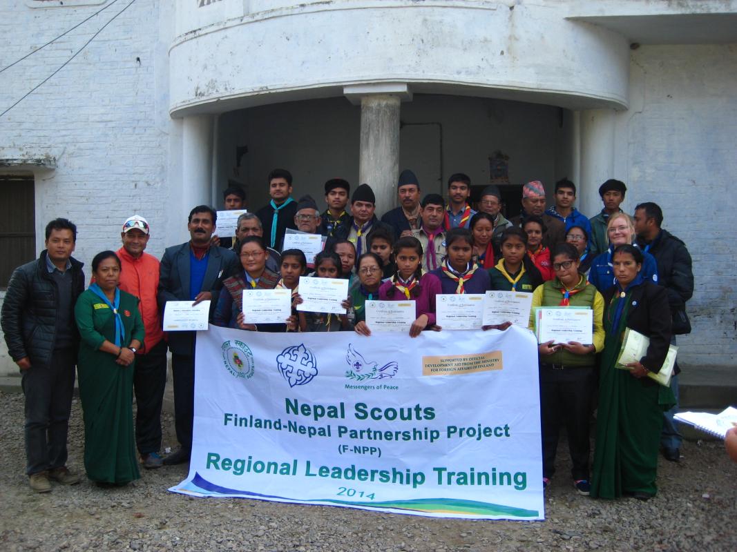 Regional leadership trainings 2014 - Nepal Scouts
