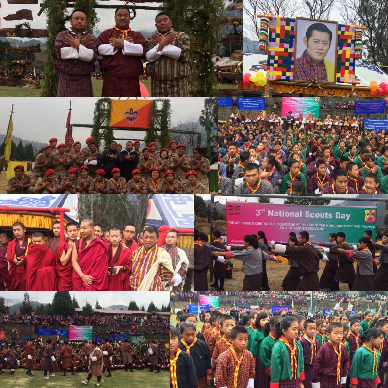 " National Scouts Day & Messengers of Peace Gathering on Founder' s Day in Bhutan