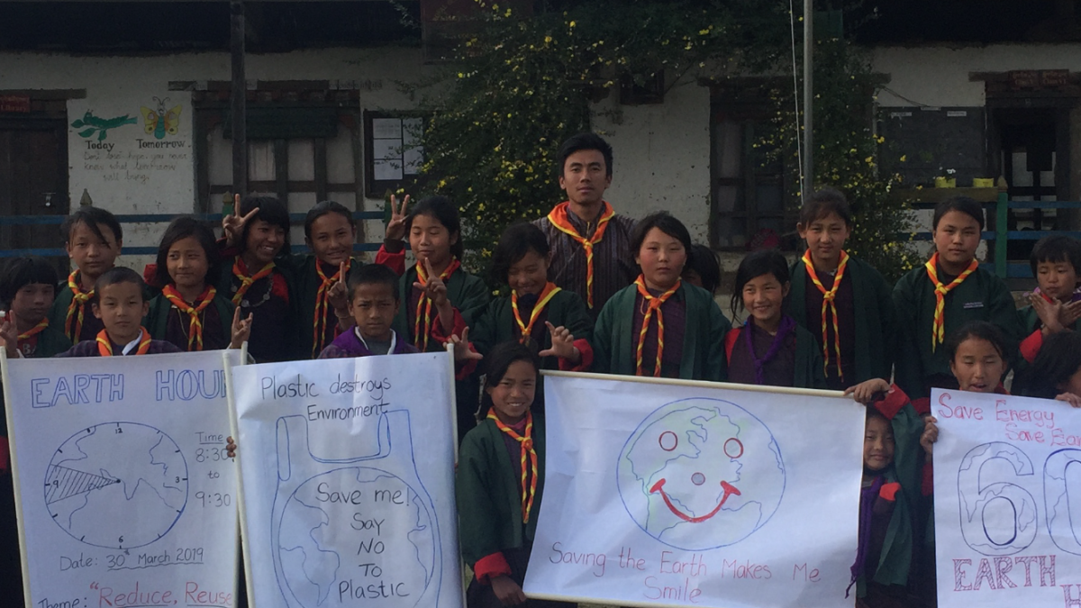 Awareness on EARTH HOUR and PLASTIC BAN in our country