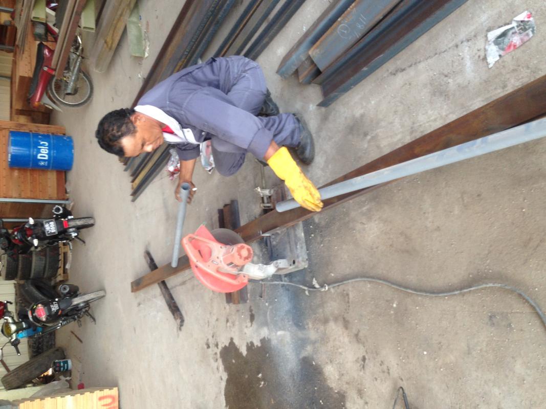 Surveying PVC at shop for Street Light Solar Lamp 