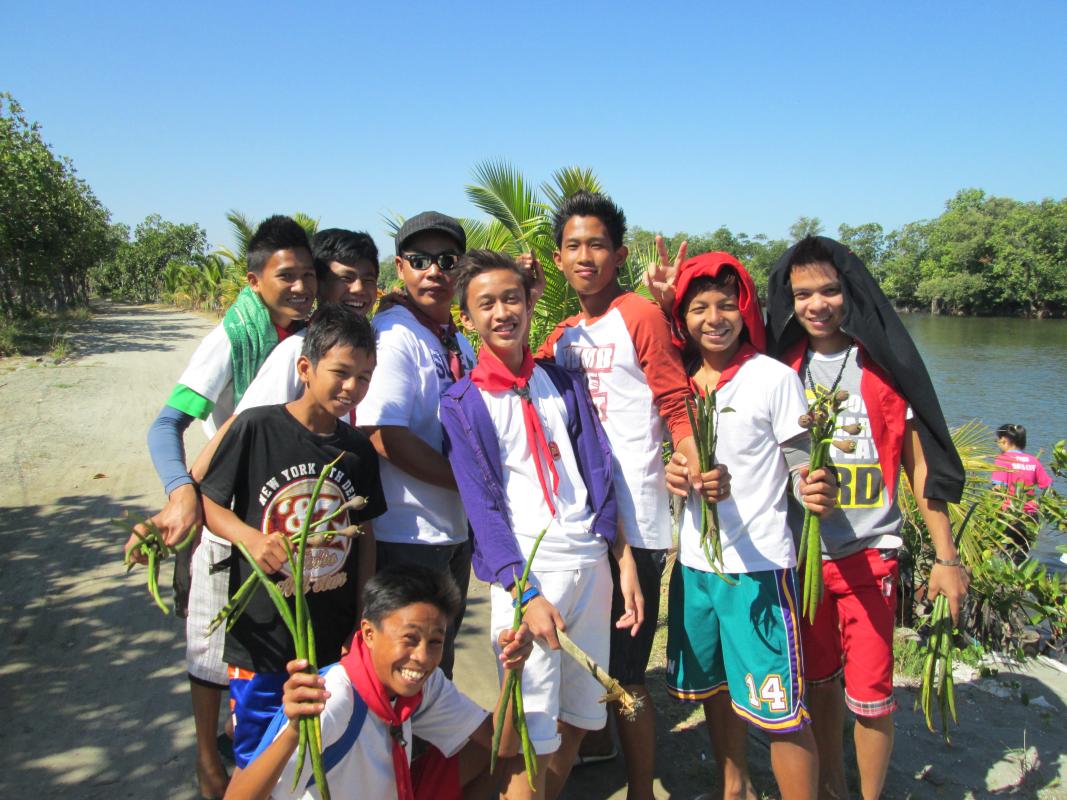 Boy Scouts of the Philippines SNHS Outfit 78 Mangrove Planting Activity