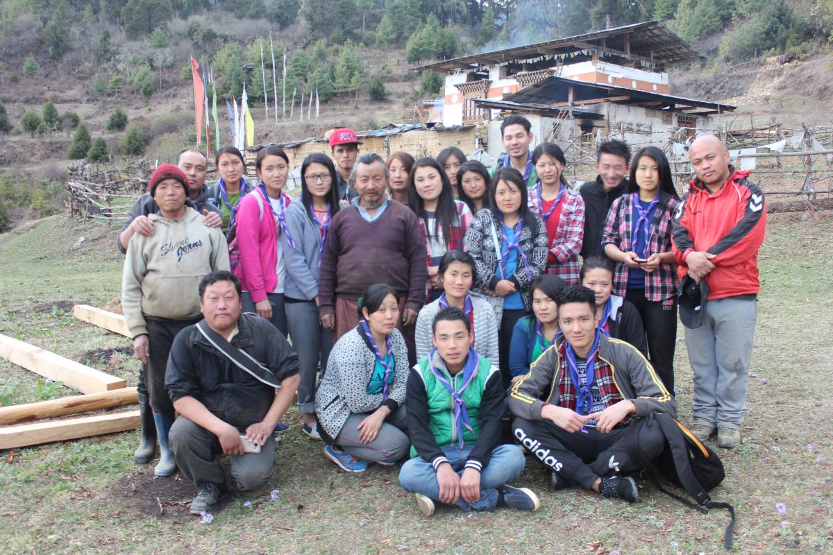 Renovation of an old Lhakhang (temple) in Paro