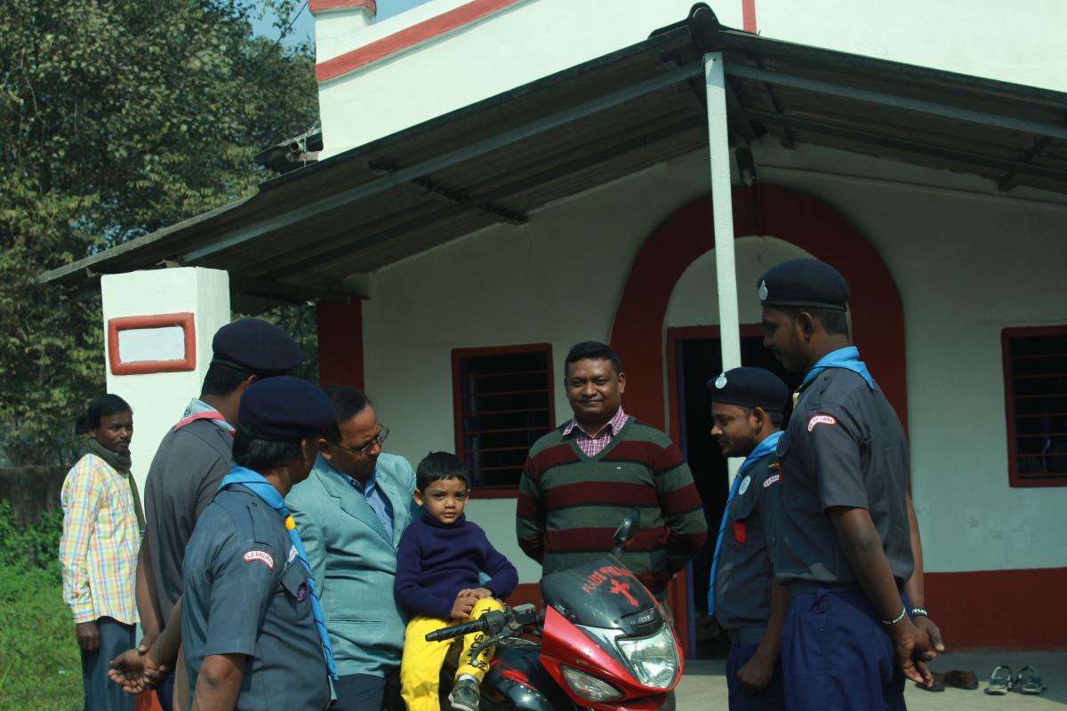 Digging out a pond with International Rover Week Summer 2015