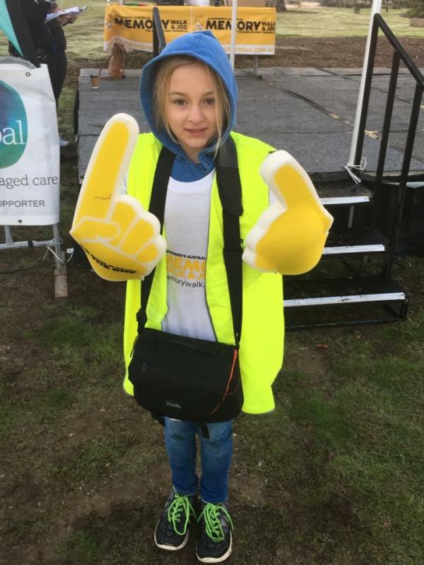 Emily has a WALK  / JOG For ALZHEIMER'S in Wodonga as part of The Memory Walk