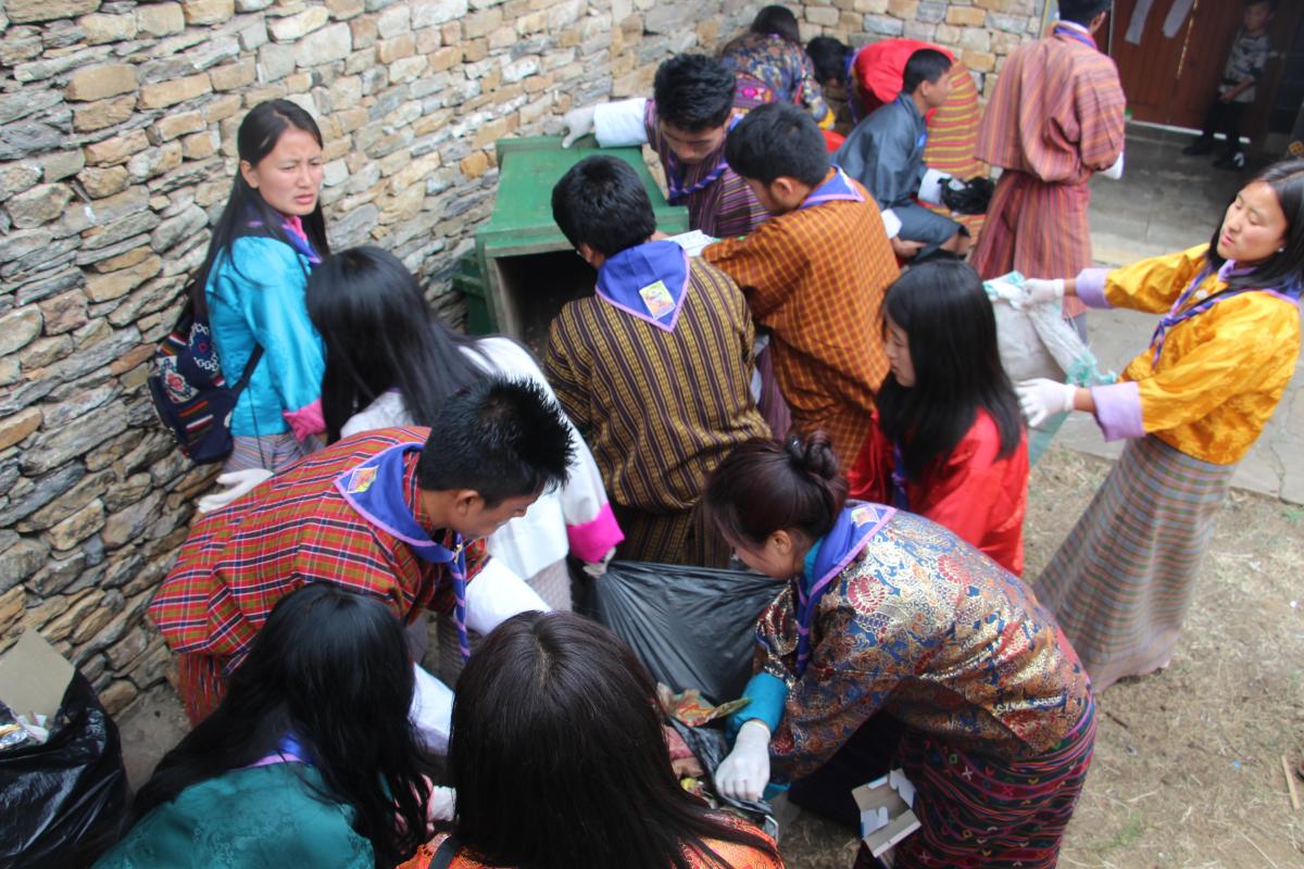 volunteer during Festival