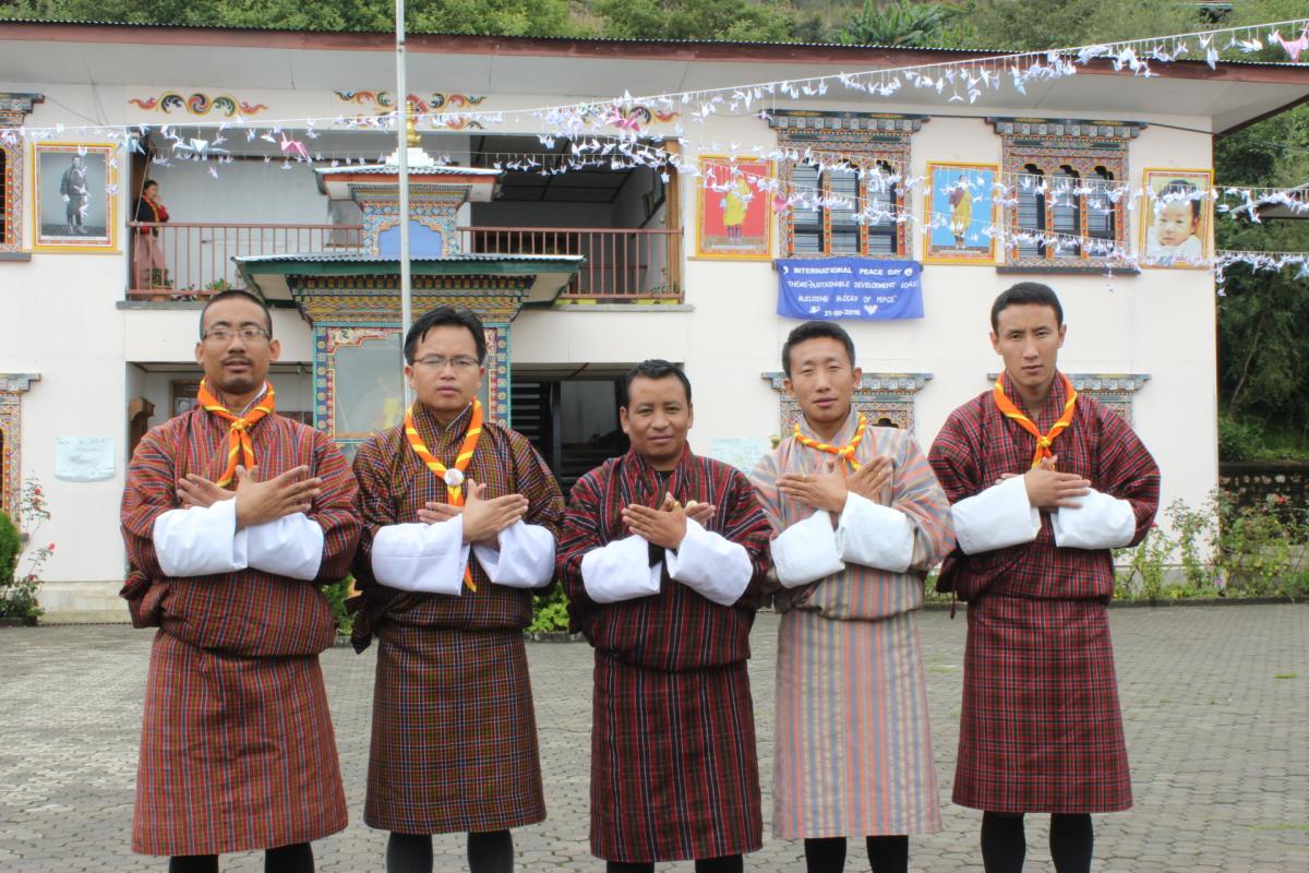"International Peace Day Celebration at Trashigang" - Spreading the message of peace"
