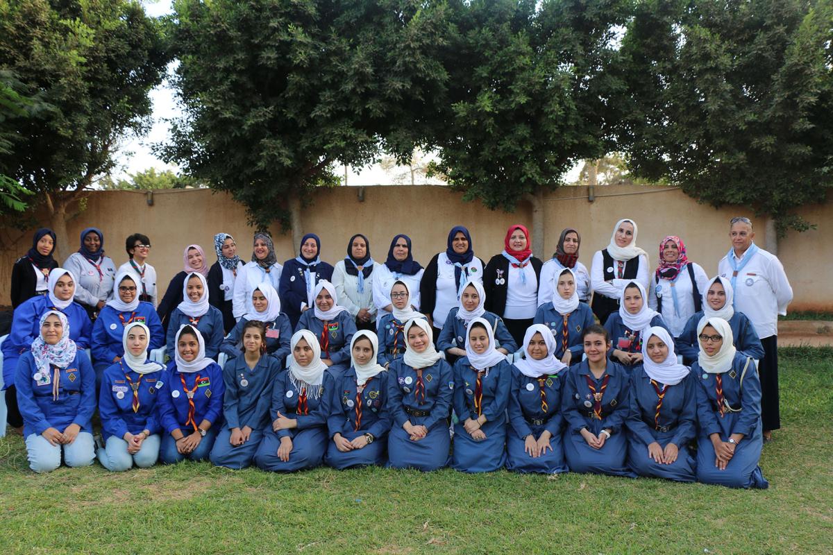 Girl Guieds of Benghazi   participate in Jota_joti2016 