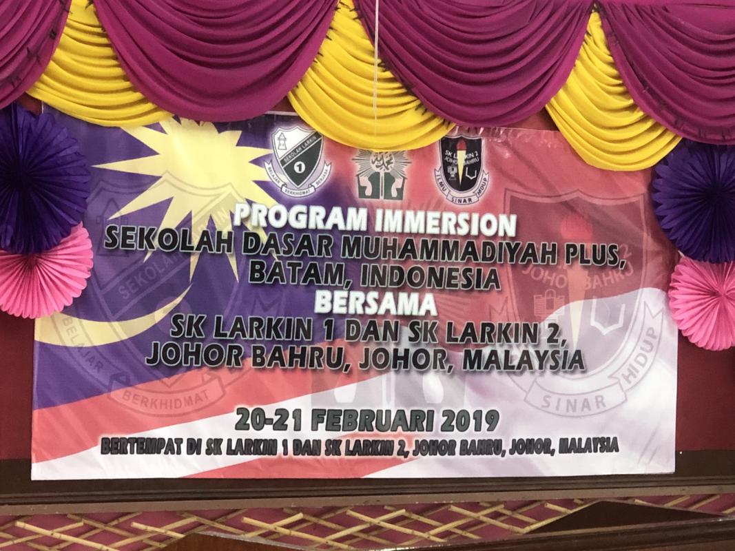 Program Immersion Sekolah Dasar Muhammadiy Plus, Batam Indonesia Bersama SK Larkin 1 dan SK Larkin 2