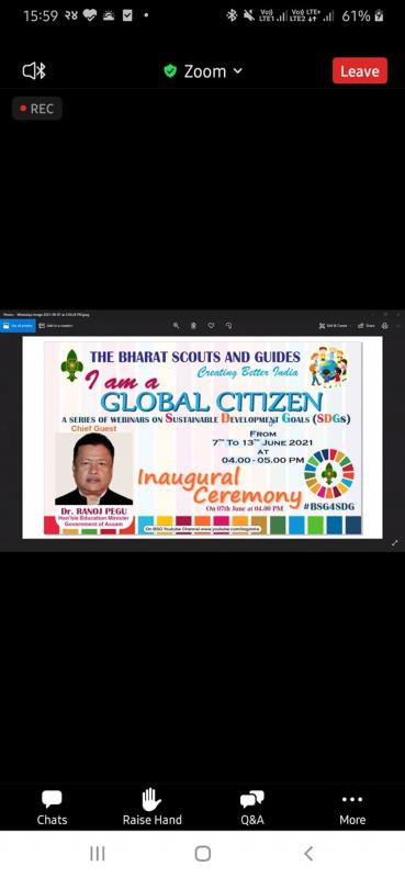 Webinar on I'm a Global Citizen - SDGs