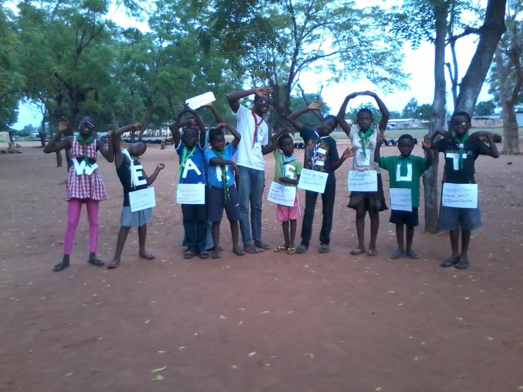 Célébration de la Journée Africaine du Scoutisme au Groupe Scout d'Akato Viépé (Togo)